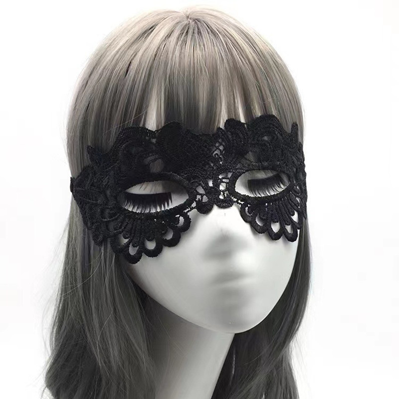Black Sexy Women Hollow Lace M - Cosplay Prop Kit ulasan dan harga