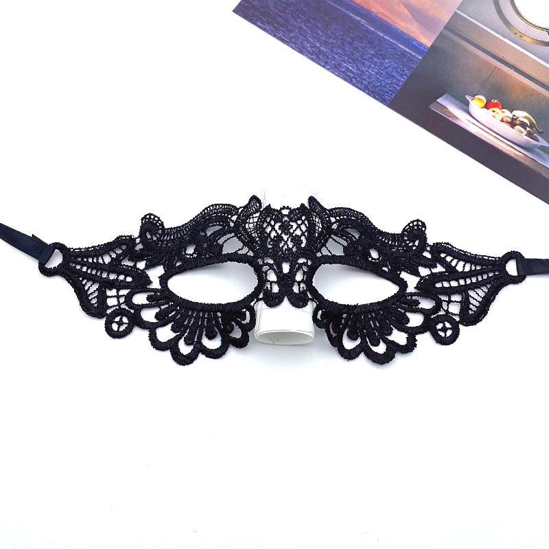 Black Sexy Women Hollow Lace M - Cosplay Prop Kit ulasan dan harga