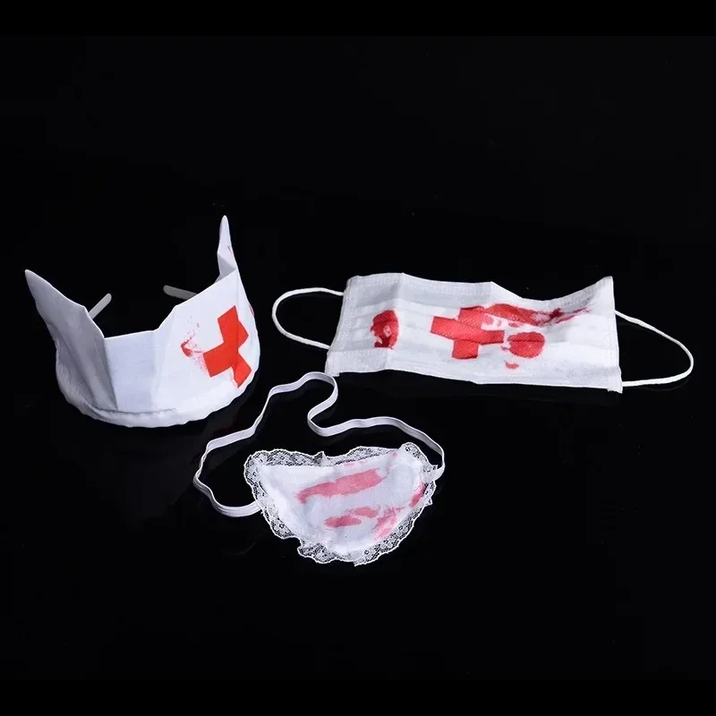 3pcs/Set Halloween Bloody Nurs - Cosplay Prop Kit ulasan dan harga