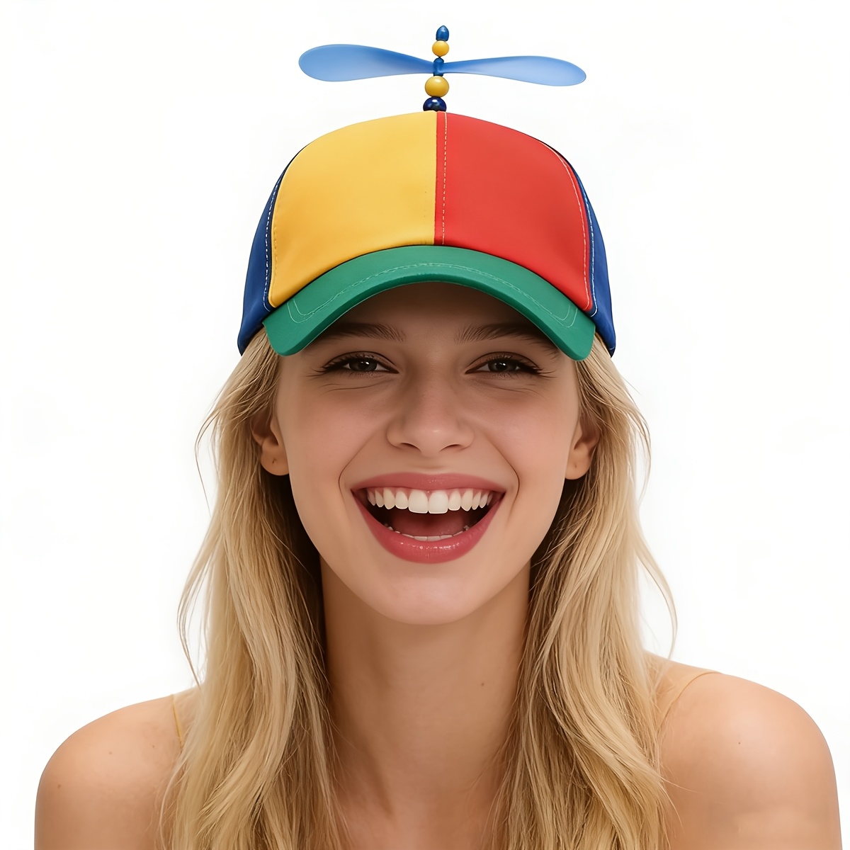 Funny Multicolor Propeller Hat - Cosplay Fireball Prop ulasan dan harga